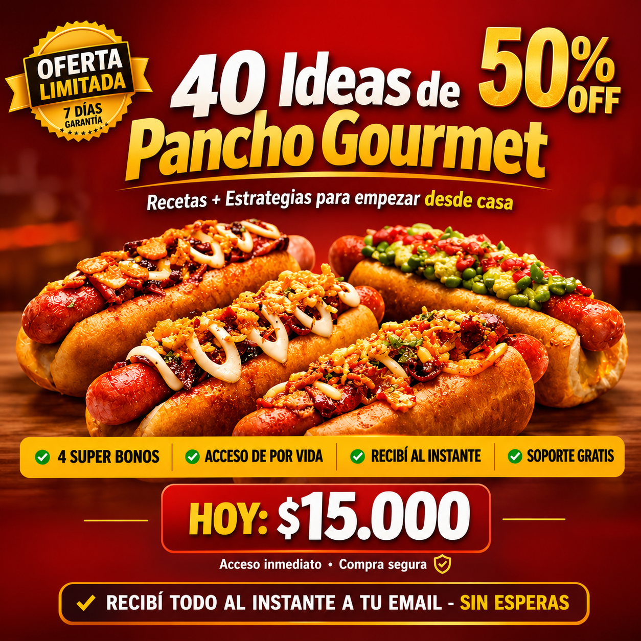 40 Panchos Irresistibles + 3 Bonos 🎁